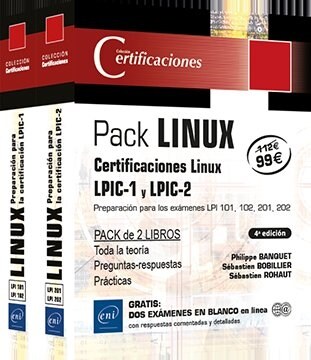 LINUX PACK 2 LIBROS PREPARACION PARA LAS CERTIFICACIONES (DH)