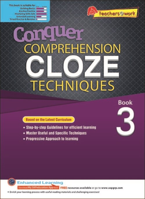 Conquer COMPREHENSION CLOZE TECHNIQUES Book 3