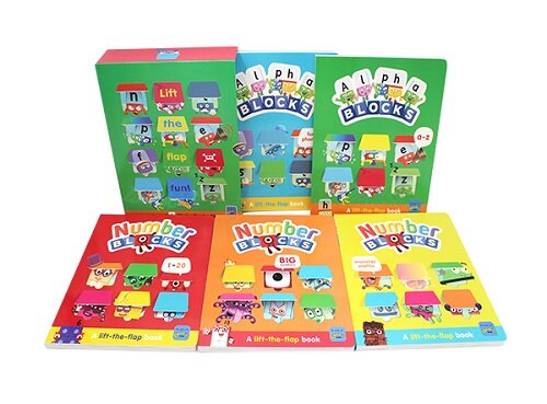 Numberblocks and Alphablocks Lift-the-Flap Boxed Set (Board Book 5권)