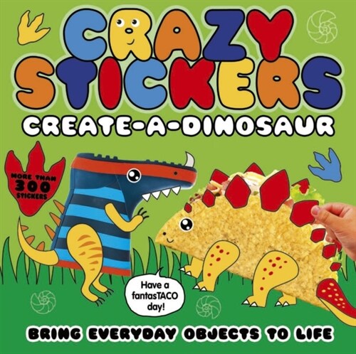 Crazy Stickers: Create-a-Dinosaur (Paperback)
