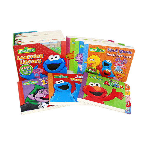 123 Sesame Street : Learning Library 6권세트 (Board Book 6권)