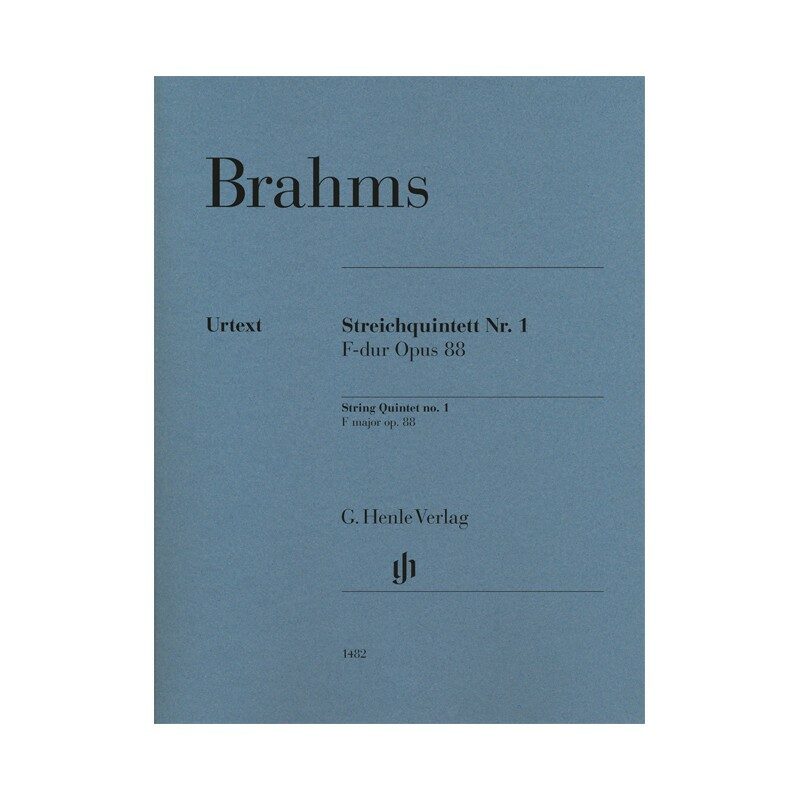 Brahms, Johannes - Streichquintett Nr. 1 F-dur op. 88 (Sheet Music)