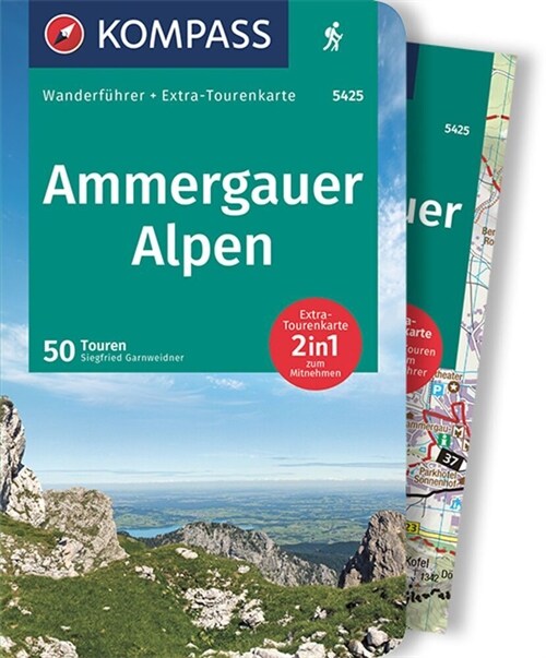 KOMPASS Wanderfuhrer 5425 Ammergauer Alpen, 50 Touren (Paperback)