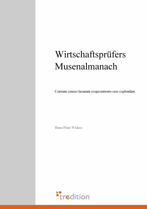 Wirtschaftsprufers Musenalmanach (Paperback)