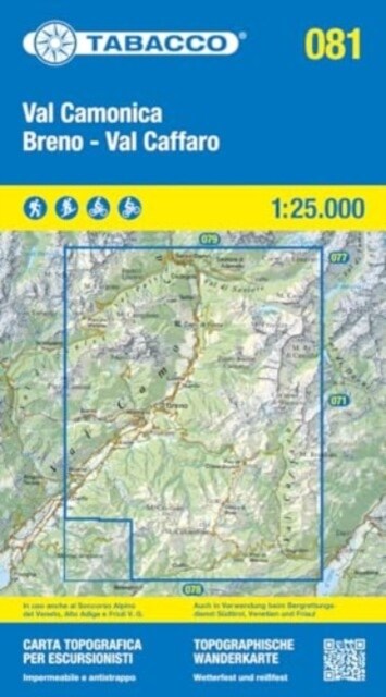 81 Val Camonica Breno - Val Caffaro (Sheet Map)