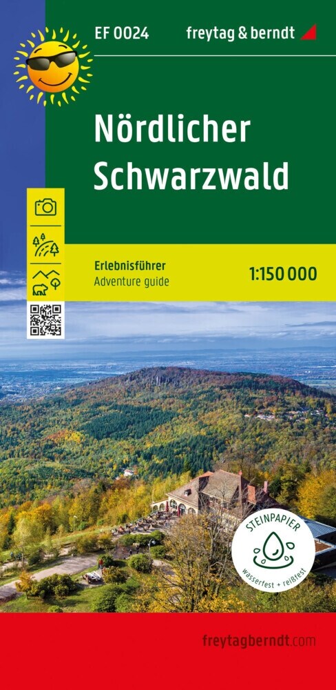 Nordlicher Schwarzwald, Erlebnisfuhrer 1:150.000, freytag & berndt, EF 0024 (Sheet Map)