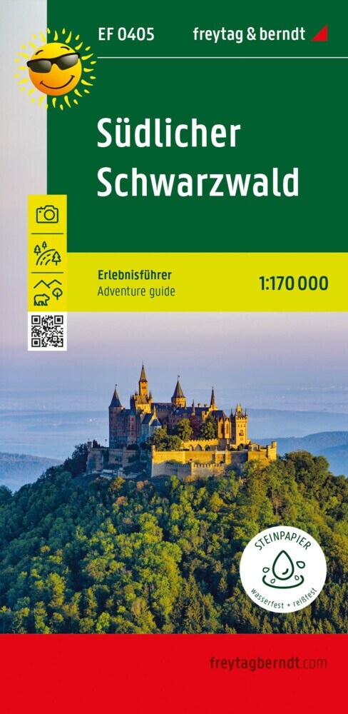 Sudlicher Schwarzwald, Erlebnisfuhrer 1:170.000, freytag & berndt, EF 0405 (Sheet Map)
