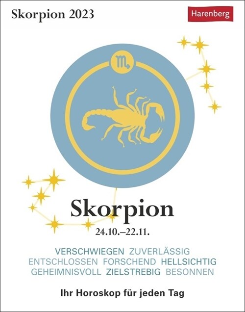 Skorpion Sternzeichenkalender 2023 (Calendar)
