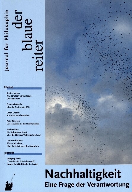 Der Blaue Reiter. Journal fur Philosophie / Nachhaltigkeit (Paperback)