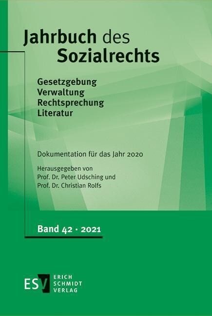 Jahrbuch des Sozialrechts / Jahrbuch des Sozialrechts Dokumentation fur das Jahr 2020 (Hardcover)