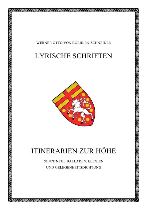 Itinerarien zur Hohe (Paperback)