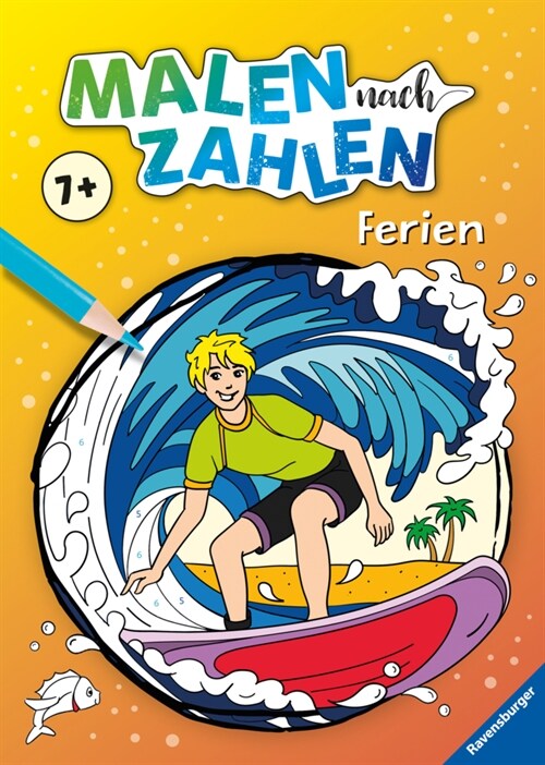 Ravensburger Malen nach Zahlen ab 7 Jahren Ferien - 48 Motive - Malheft fur Kinder - Nummerierte Ausmalfelder (Paperback)