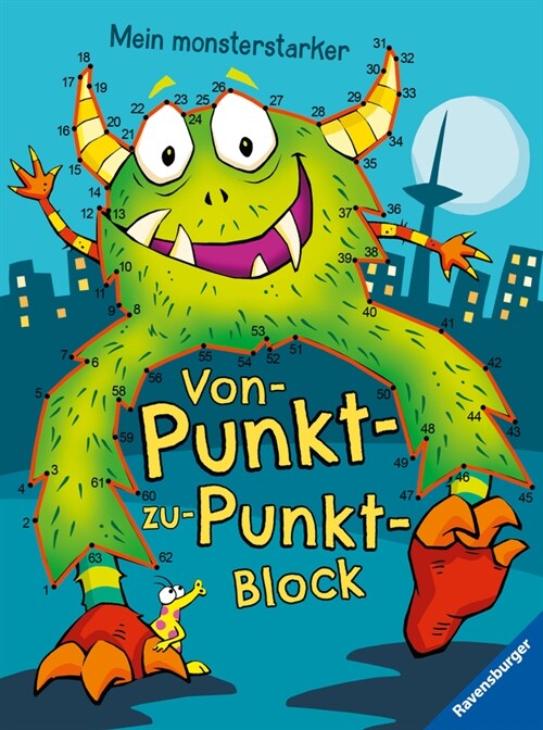 Ravensburger Mein monsterstarker Von-Punkt-zu-Punkt-Block - Fur Kinder ab 5 Jahren (Paperback)