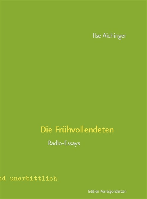 Die Fruhvollendeten (Hardcover)