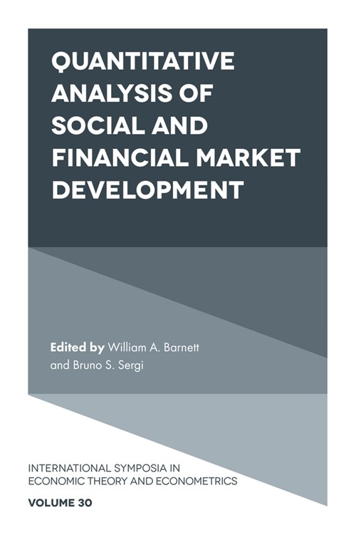 Quantitative Analysis of Social and Financial Market Development (Hardcover)