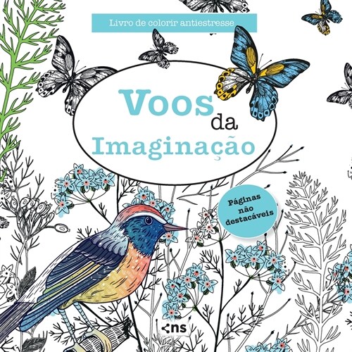 Livro de Colorir Antiestresse Voos Da Imaginacao (Paperback)