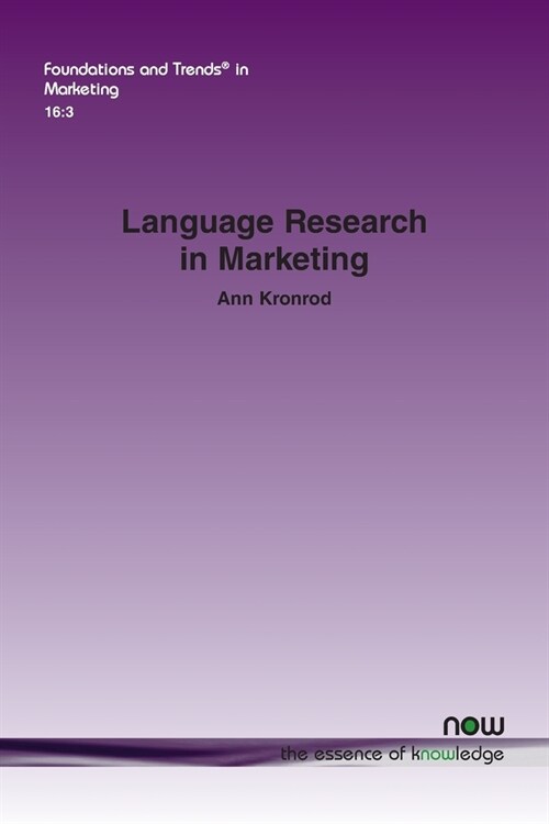 Language Research in Marketing (Paperback)