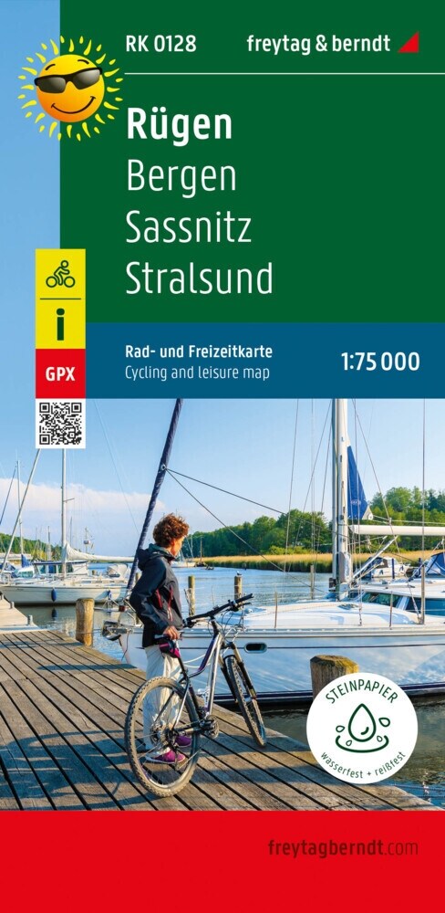 Rugen, Rad- und Freizeitkarte 1:75.000, freytag & berndt, RK 0128 (Sheet Map)