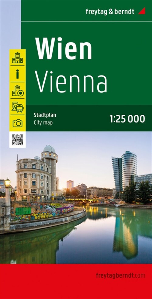 Wien, Stadtplan 1:25.000, freytag & berndt (Sheet Map)