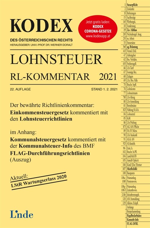 KODEX Lohnsteuer Richtlinien-Kommentar 2021 (Paperback)