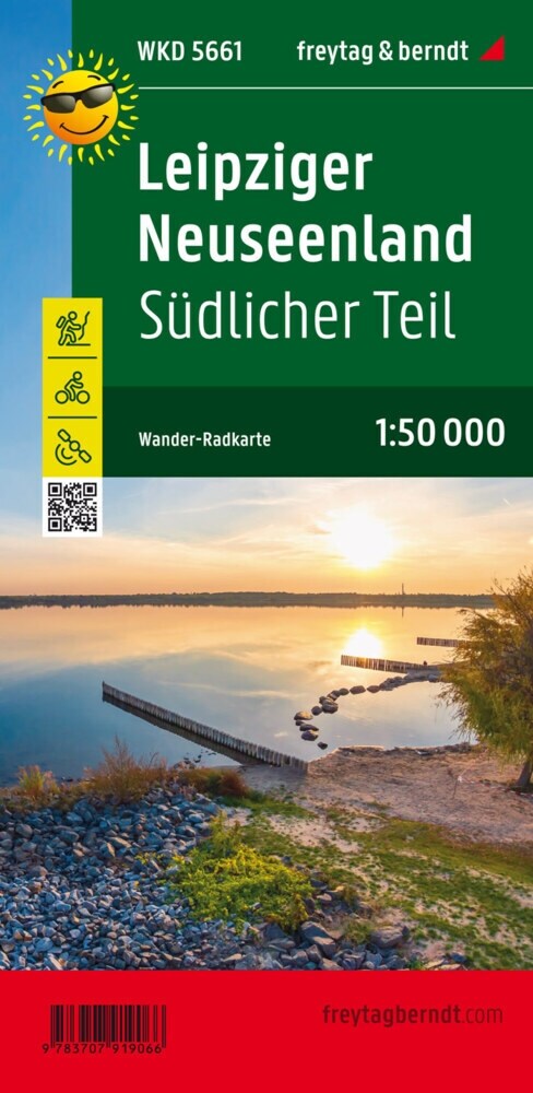 Leipziger Neuseenland, sudlicher Teil, Wander- und Radkarte 1:50.000 (Sheet Map)