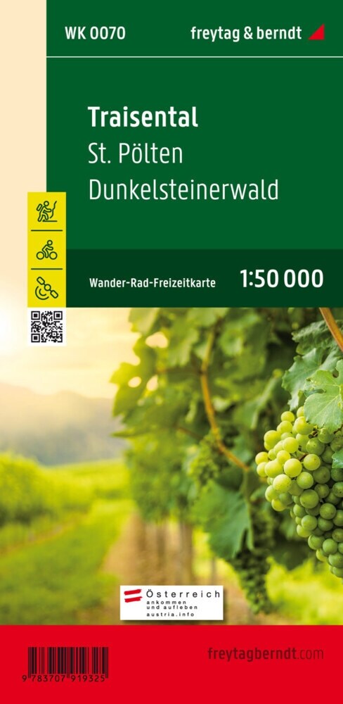 Traisental - St. Polten - Dunkelsteinerwald, Wander + Radkarte 1:50.000 (Sheet Map)