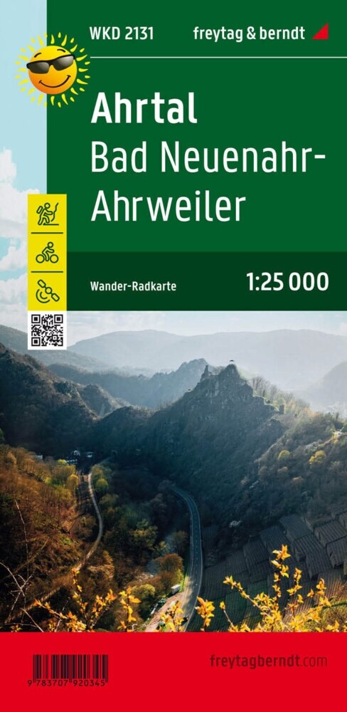 Ahrtal, Bad Neuenahr-Ahrweiler, Wander- und Radkarte 1:25.000 (Sheet Map)