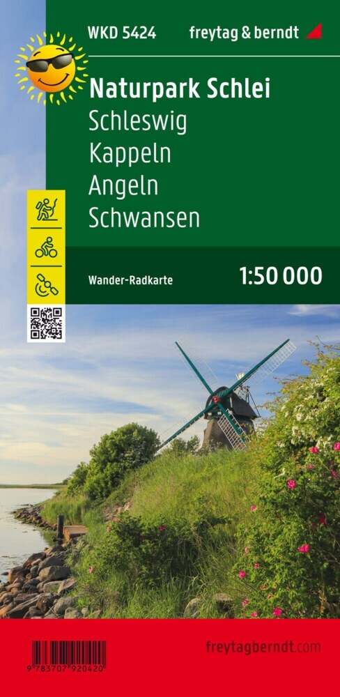 Schlei, Schleswig, Kappeln, Angeln, Wander + Radkarte 1:50.000 (Sheet Map)