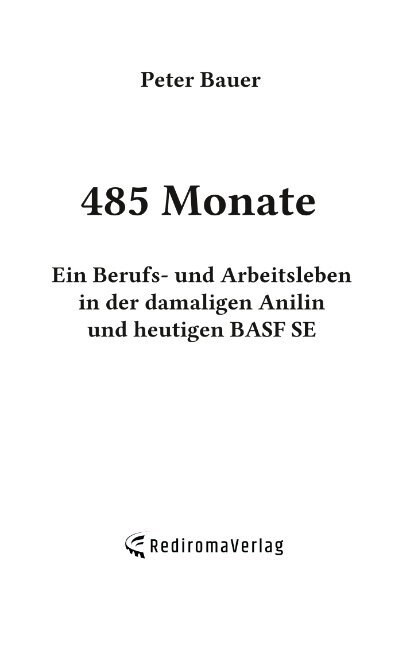 485 Monate (Paperback)