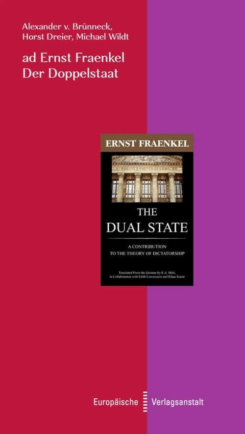 ad Ernst Fraenkel. Der Doppelstaat (Paperback)