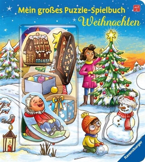 Mein großes Puzzle-Spielbuch: Weihnachten (Board Book)