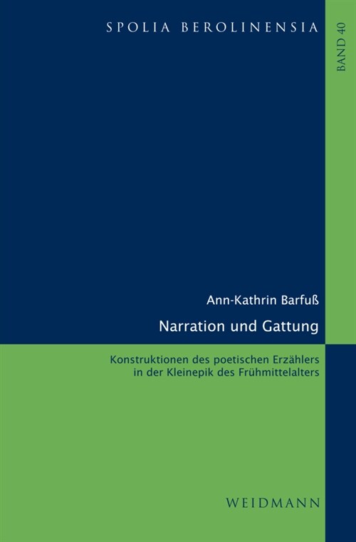 Narration und Gattung (Hardcover)