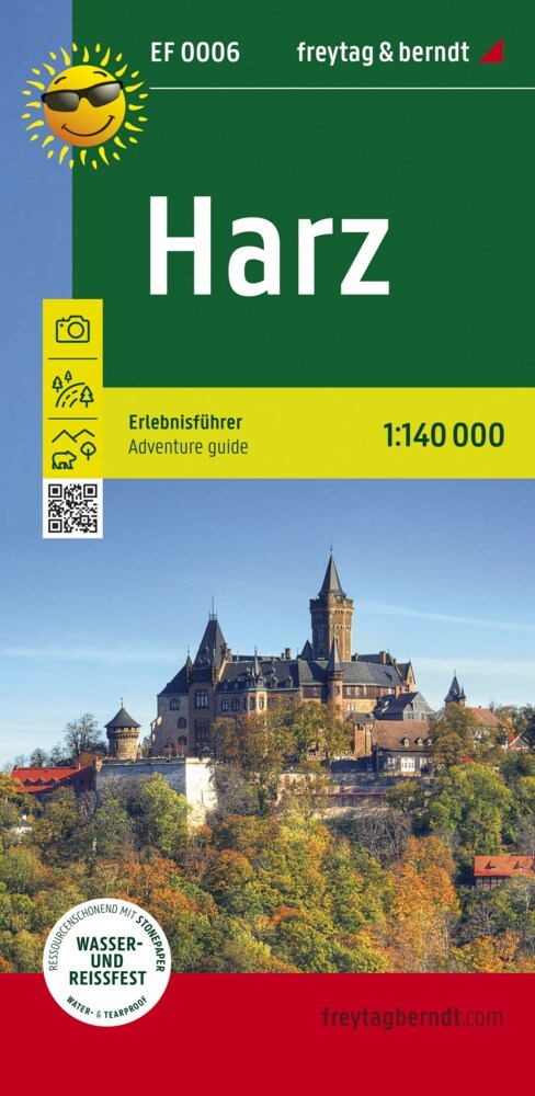 Harz, Erlebnisfuhrer 1:140.000, freytag & berndt, EF 0006 (Sheet Map)