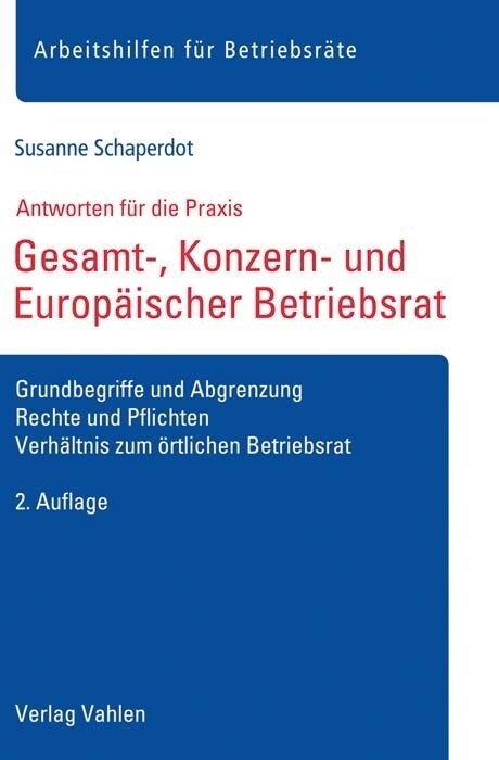 Gesamt-, Konzern- und Europaischer Betriebsrat (Book)
