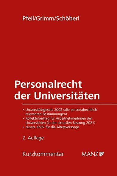 Personalrecht der Universitaten (Hardcover)