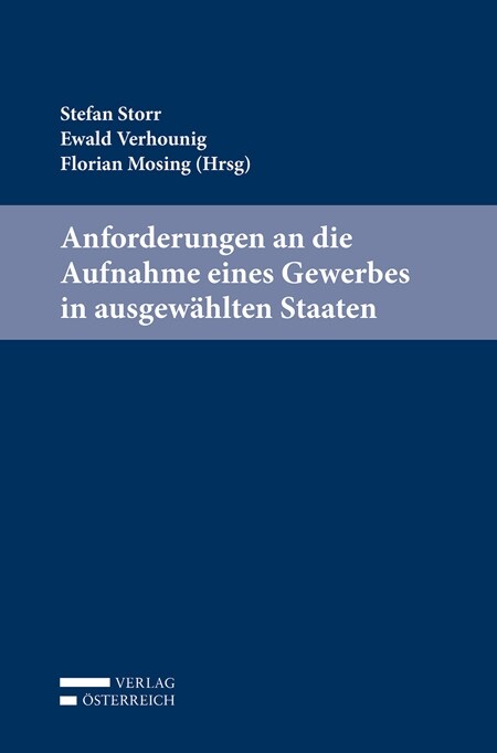 Anforderungen an die Aufnahme eines Gewerbes in ausgewahlten Staaten (Paperback)