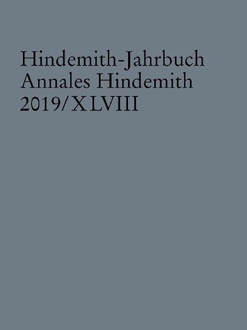 Hindemith-Jahrbuch (Paperback)