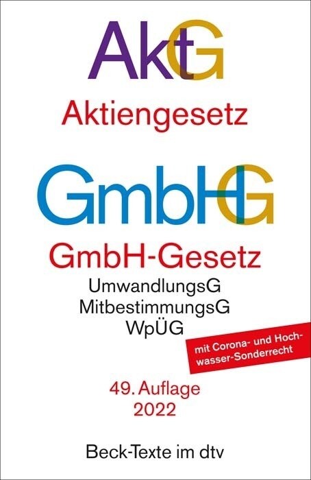 Aktiengesetz, GmbH-Gesetz (Paperback)