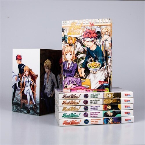 Food Wars - Shokugeki No Soma, im Sammelschuber mit Extra. Bd.31-36 (WW)