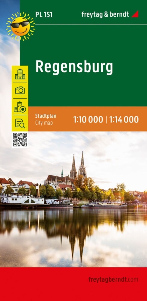 Regensburg, Stadtplan 1:14.000 (Sheet Map)