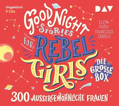 Good Night Stories for Rebel Girls - Die große Box, 9 Audio-CD (CD-Audio)