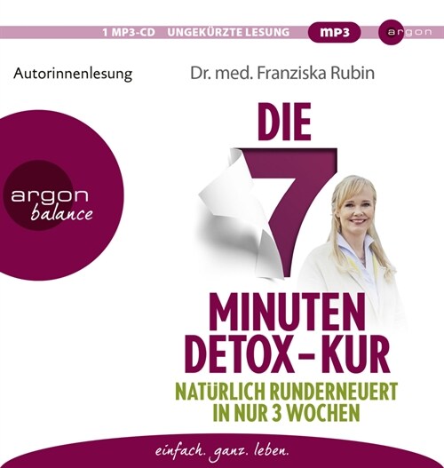 Die 7-Minuten-Detox-Kur, 1 Audio-CD, 1 MP3 (CD-Audio)