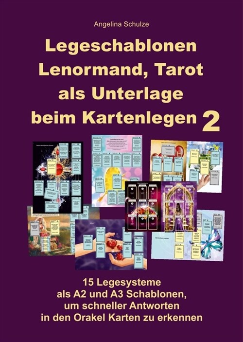 Legeschablonen Lenormand, Tarot als Unterlage beim Kartenlegen 2 (Paperback)