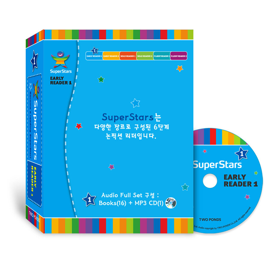 SuperStars 1 Set (Early Reader 1) (New) (Paperback 16권 + MP3 CD 1장 )