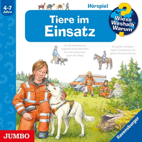 Wieso Weshalb Warum Tiere im Einsatz, Audio-CD (CD-Audio)