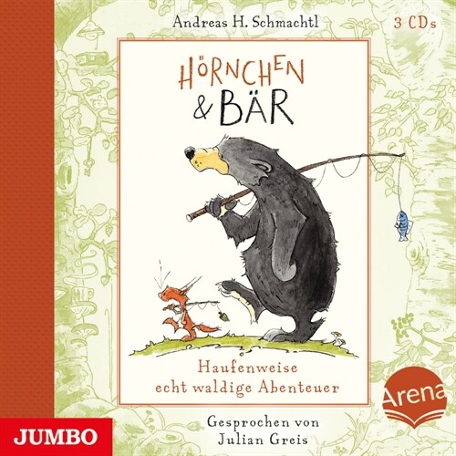 Hornchen & Bar. Haufenweise echt waldige Abenteuer, 3 Audio-CD (CD-Audio)