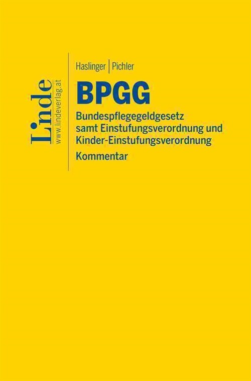 BPGG | Bundespflegegeldgesetz (Hardcover)