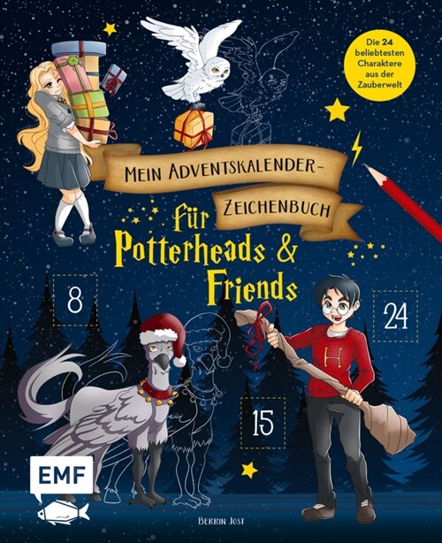 Mein Adventskalender-Zeichenbuch: Weihnachten fur Potterheads (Hardcover)