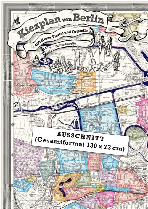 Kiezplan von Berlin (Sheet Map)