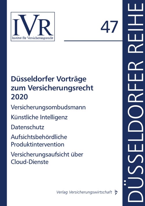Dusseldorfer Vortrage zum Versicherungsrecht 2020 (Paperback)